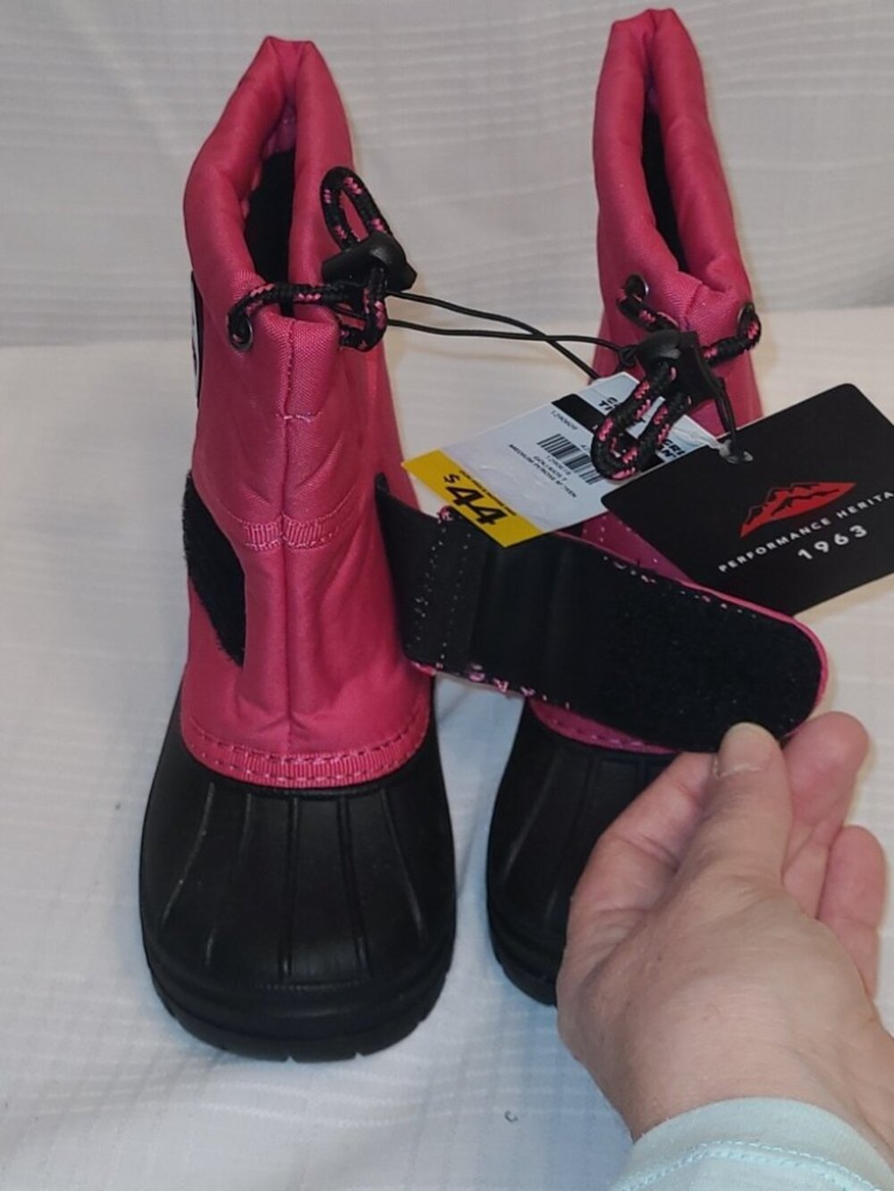 Laneige Canada Pink & Black Toddler Waterproof Winter Snow Rain Boots Sz 9 - NWT - Picture 7 of 7